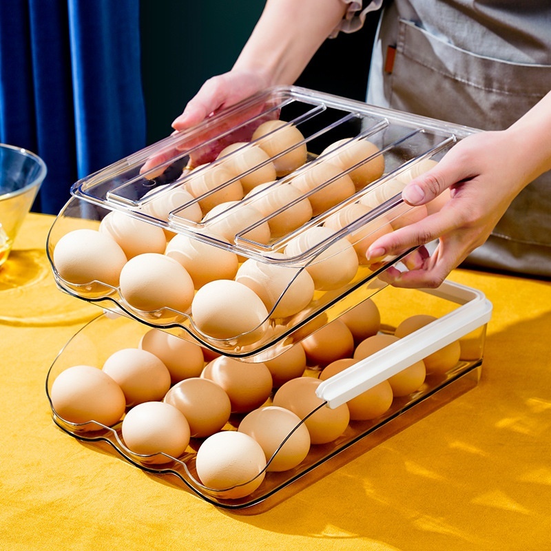ClearStack Egg Storage Box - Transparent Multi-Layer Egg Organizer - Image 6
