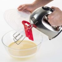 Anti splatter bowel cover for electric mixer