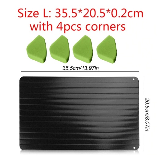 QuickThaw Plate - Quick Thawing Plate for Frozen Food – Rapid Defrost Aluminum Tray - Image 3