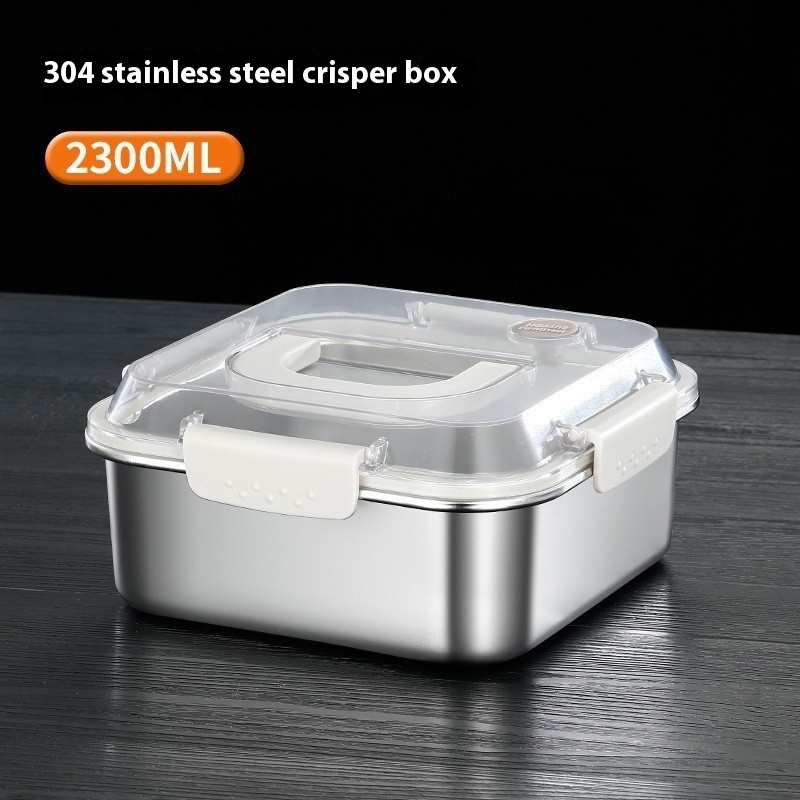 Stainless Steel Lunch Box with Handle (1200–3000ml) - Image 9