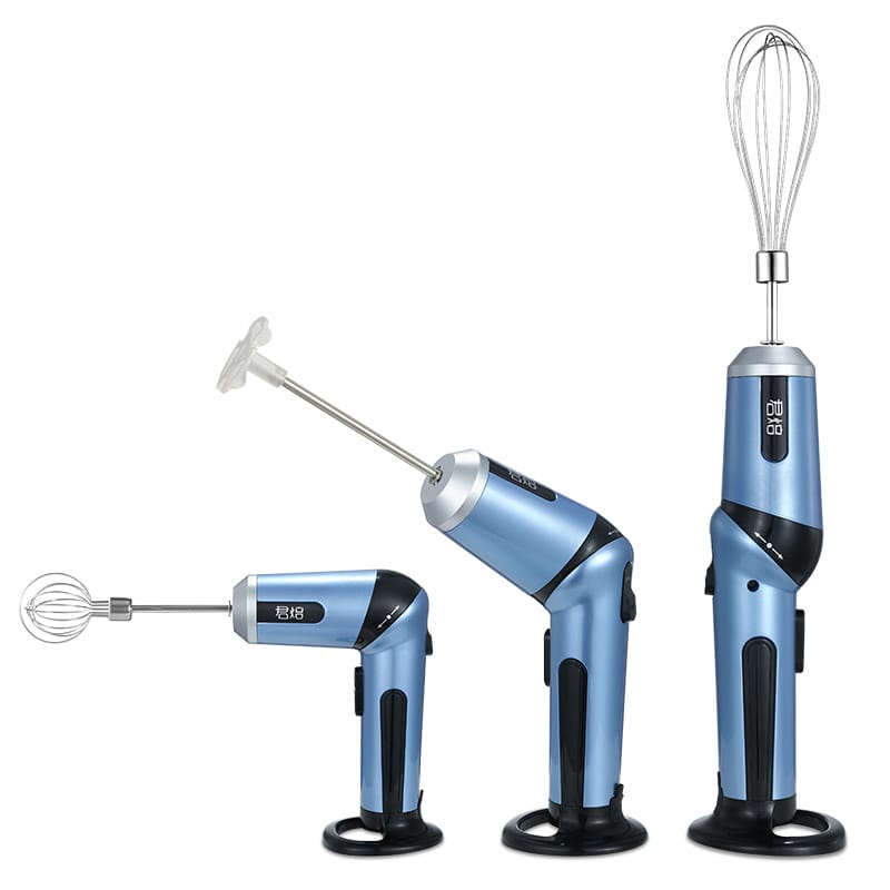 Cordless whisk in starry blue – with 3 different attachments