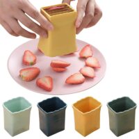 Stainless steel cup slicer for fruit and egg