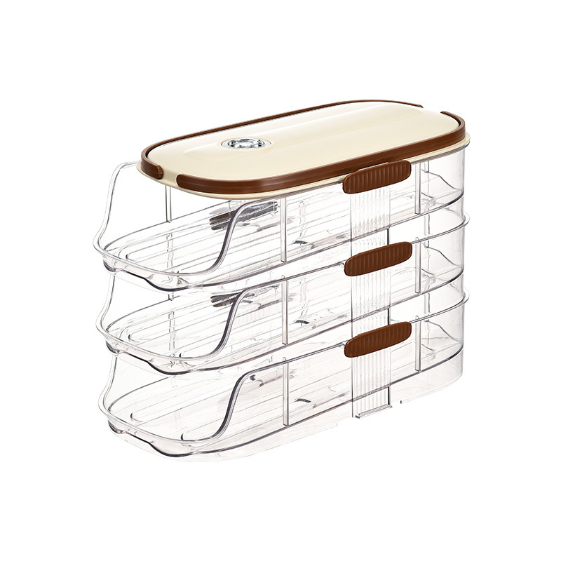 Egg Organizer With Handle - single or double size -1 to 3 layers options - Image 4