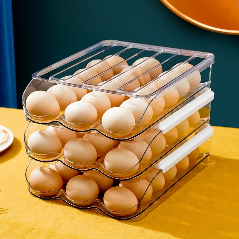 ClearStack Egg Storage Box - Transparent Multi-Layer Egg Organizer - Image 5