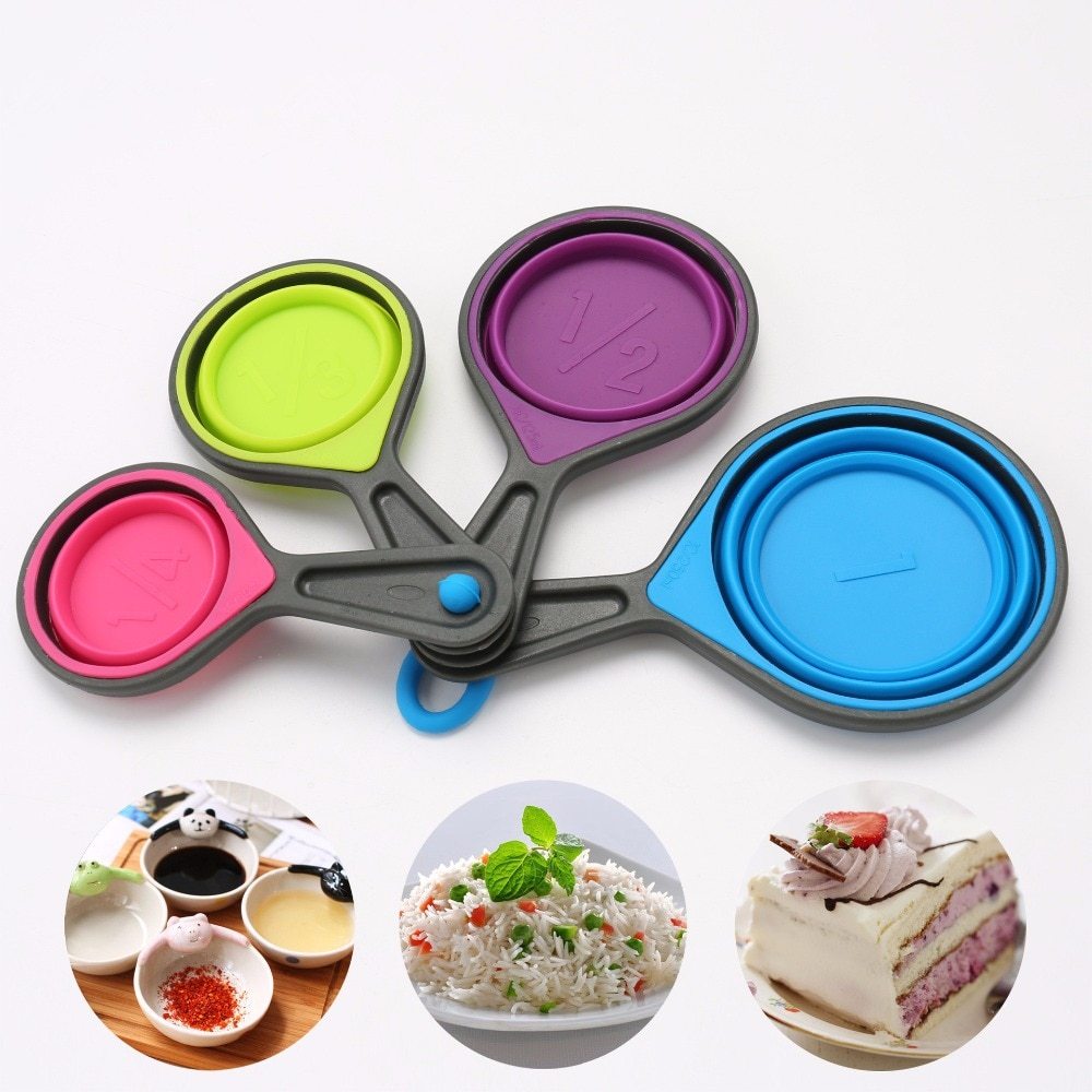 FoldMate Silicone Measuring Cups - Collapsible Silicone Measuring Cup Set – Food Grade Silicone - Image 2