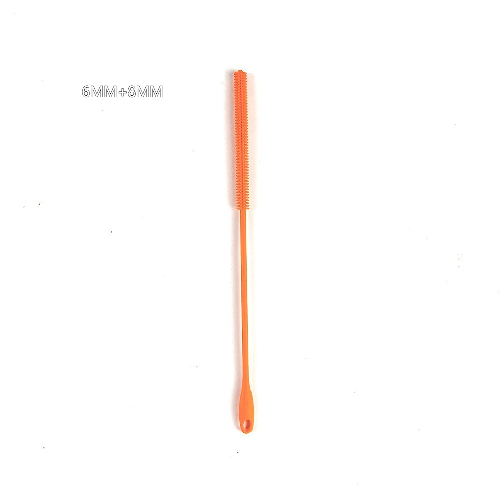 SpoonLogiQ Silicone Straw Brush - Silicone Straw Cleaning Brush Set – 6mm & 8mm - Image 9