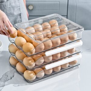 Transparent multi-layer egg storage box in refrigerator