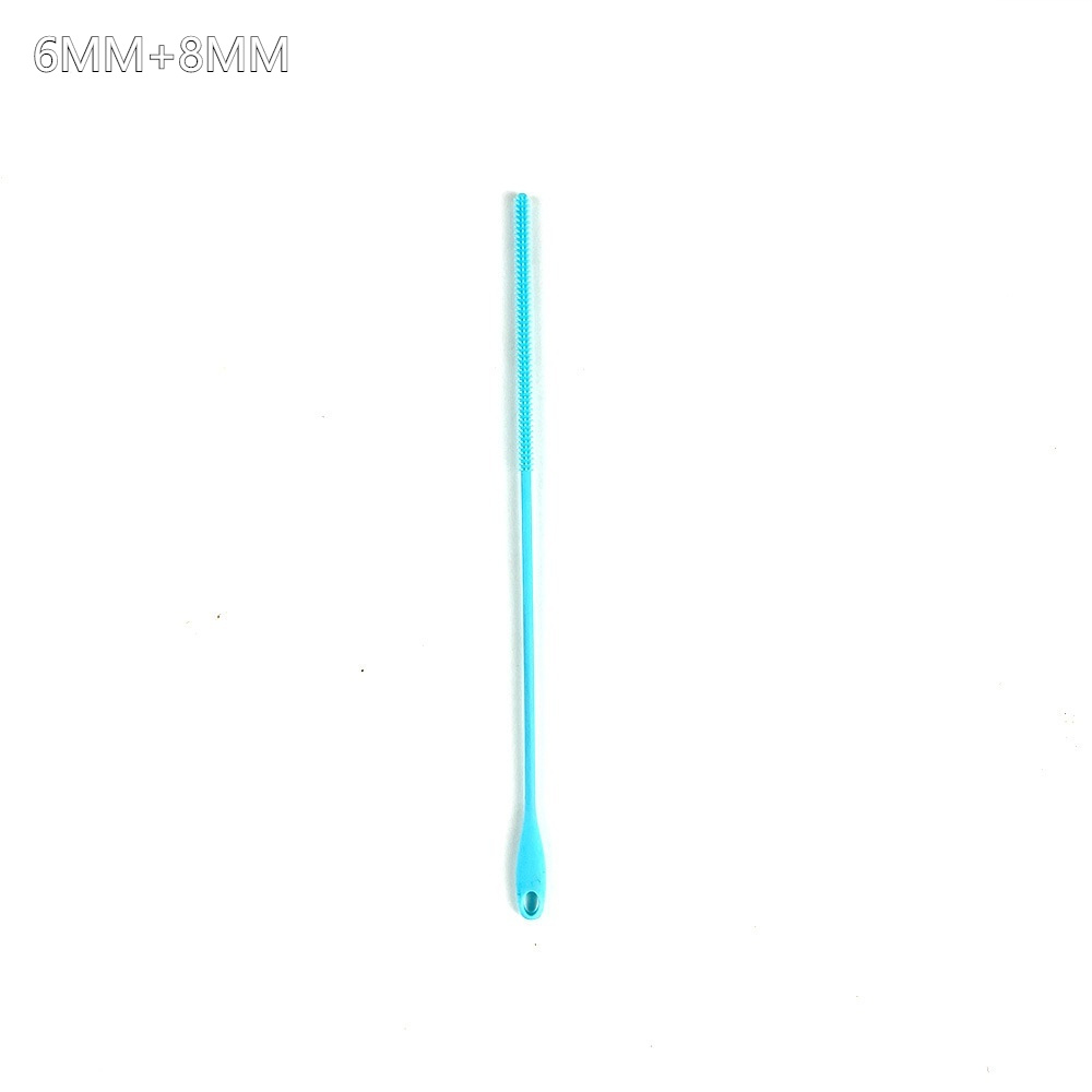 SpoonLogiQ Silicone Straw Brush - Silicone Straw Cleaning Brush Set – 6mm & 8mm - Image 7