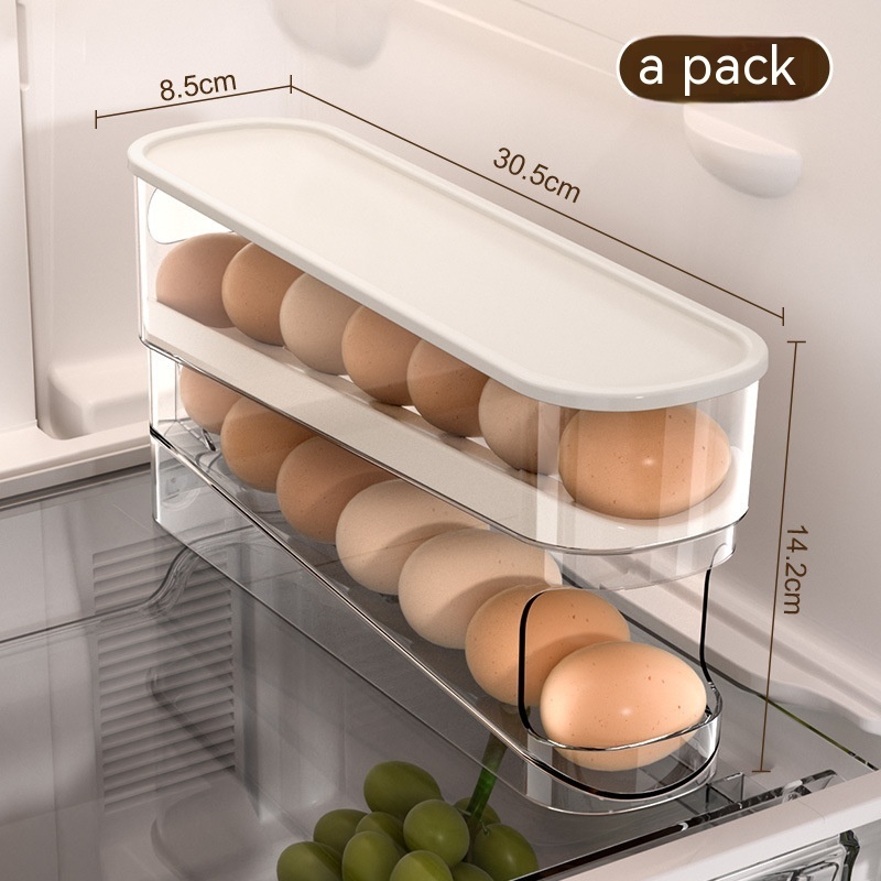 GlideEgg Organizer - Slide Egg Storage Box – Double-Layer - Image 4