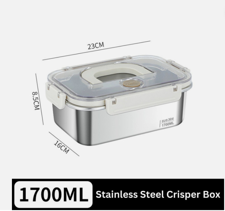 Stainless Steel Lunch Box with Handle (1200–3000ml) - Image 5