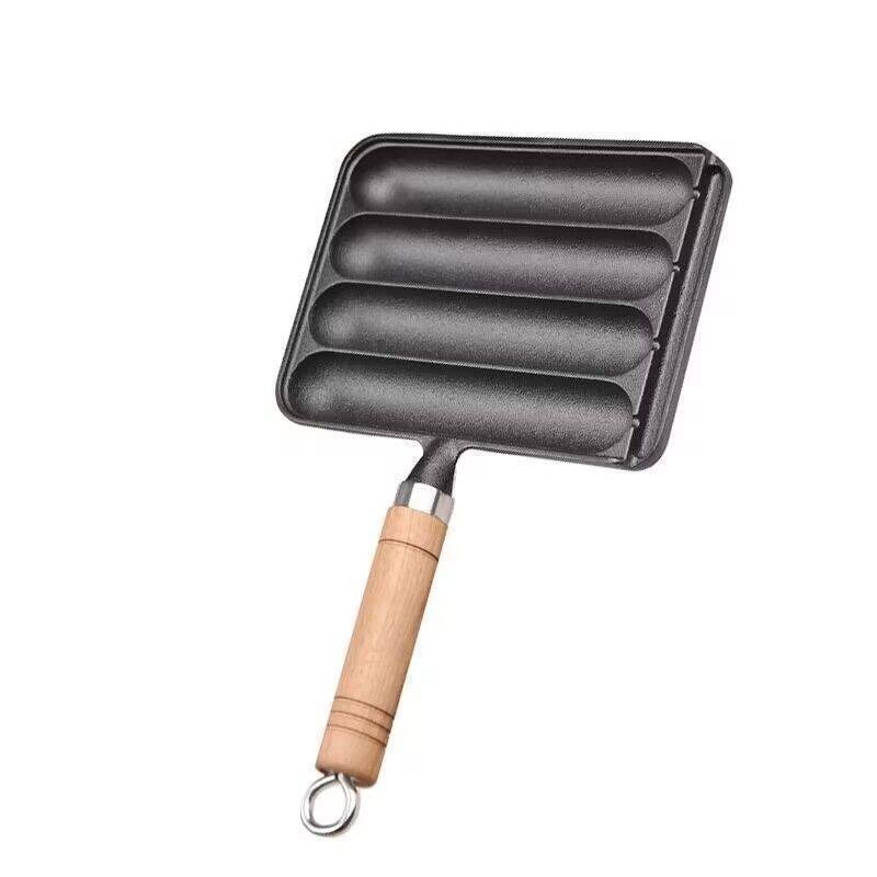 Classic Cast Iron Sausage Pan - Even Heat for Perfect Grilling - Image 2