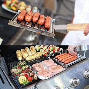 Stainless steel removable hot dog or sausage rolling rack  