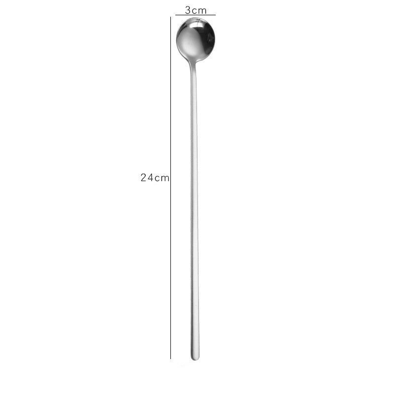 Stainless Steel Long Handle Spoon - Electroplated Finish - Image 10