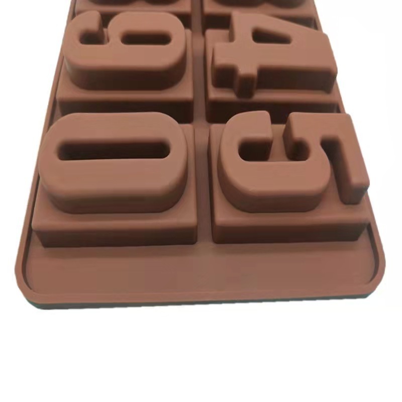 SpoonLogiQ 0-9 Silicone Number Chocolate Mold - Image 5