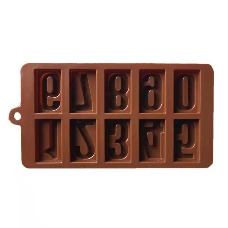 SpoonLogiQ 0-9 Silicone Number Chocolate Mold - Image 3