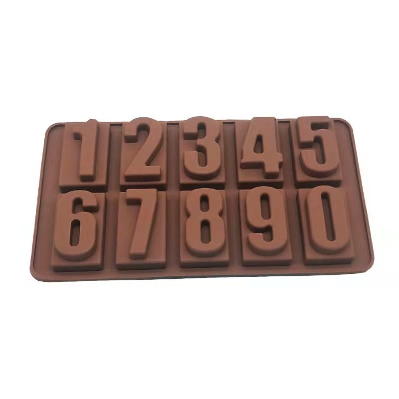 SpoonLogiQ 0-9 Silicone Number Chocolate Mold - Image 2